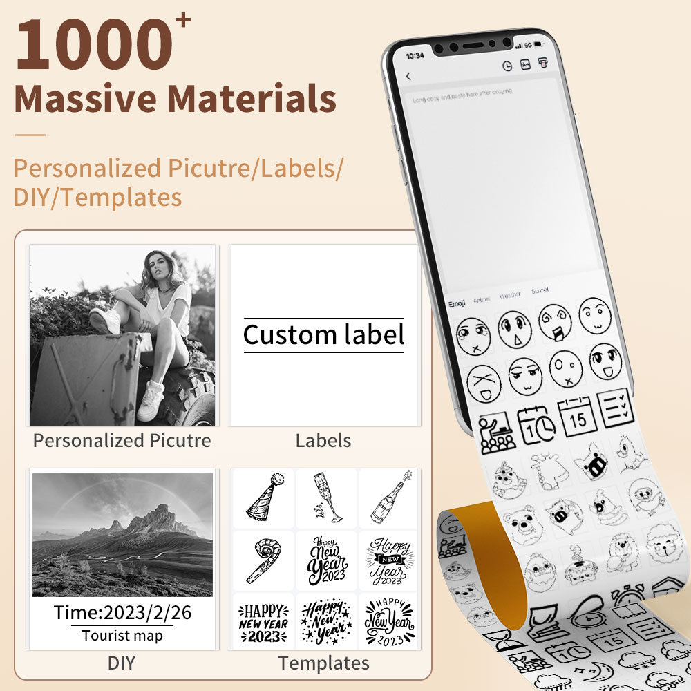 Mini Inkless Label Printer